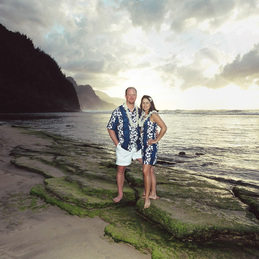Kauai wedding on the beach
